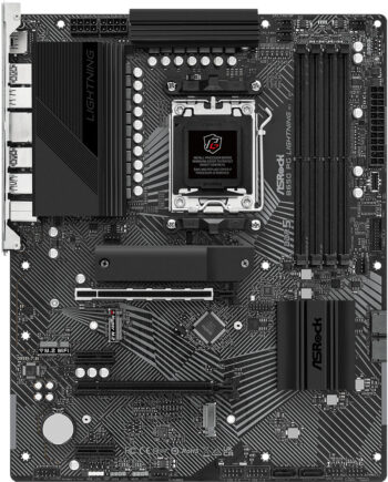 Asrock B650 Pg Lightning Bundkort Amd B650 Amd Am5 Socket Ddr5 Ram Atx