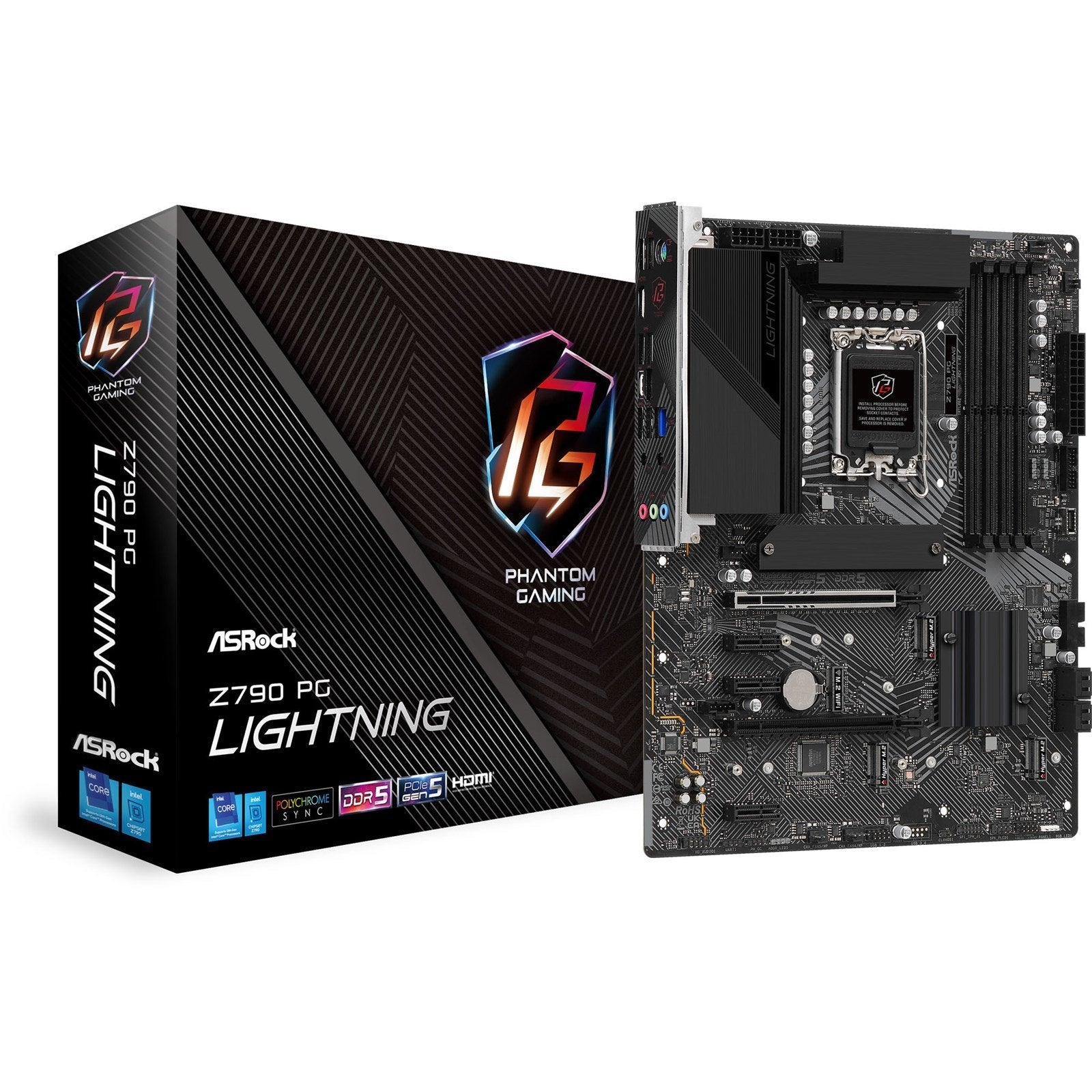 Asrock Z790 Pg Lightning Atx Lga1700  Intel Z790 Bundkort