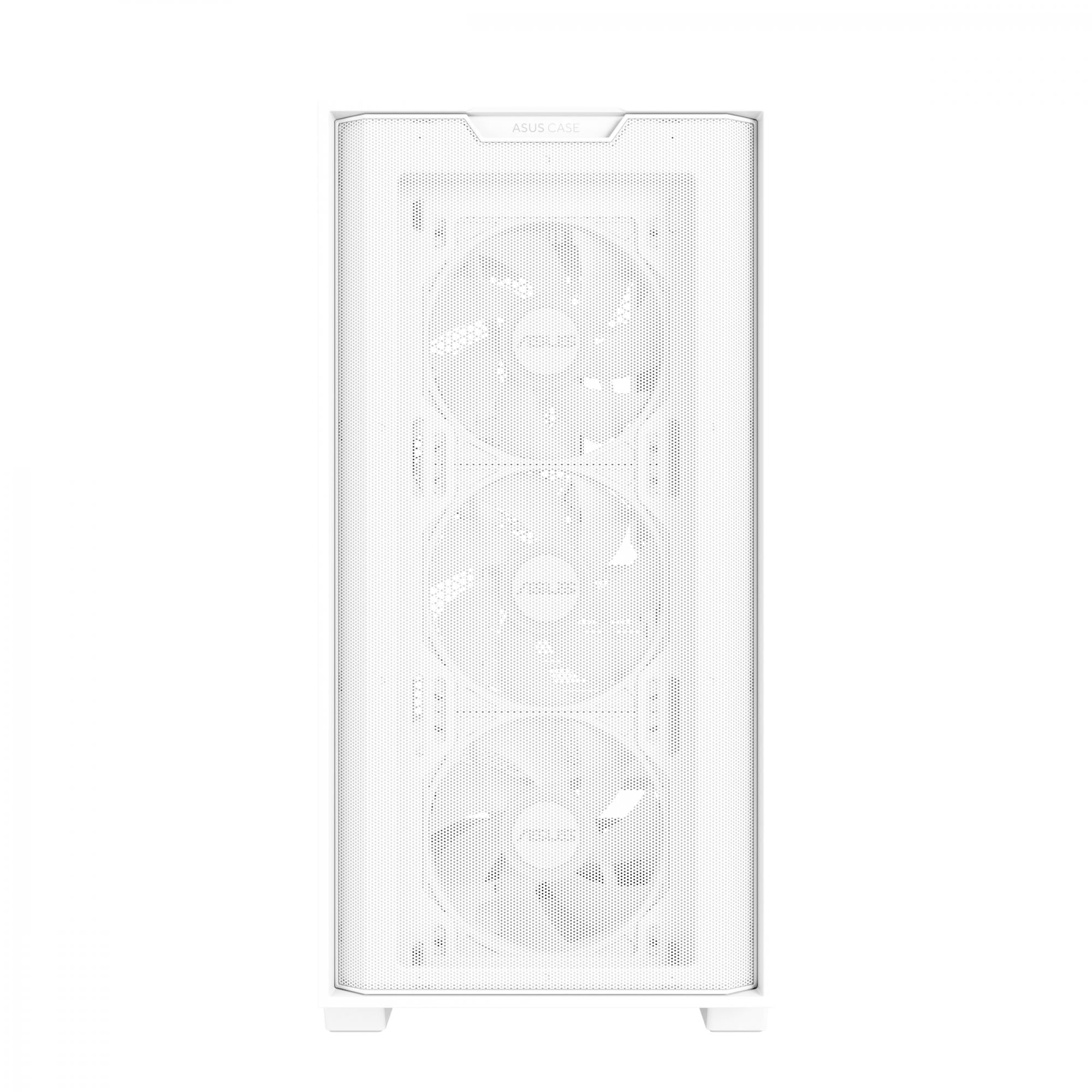 Asus A21 Plus Matx Case With   Pre-installed Argb Fans  Btf Support White