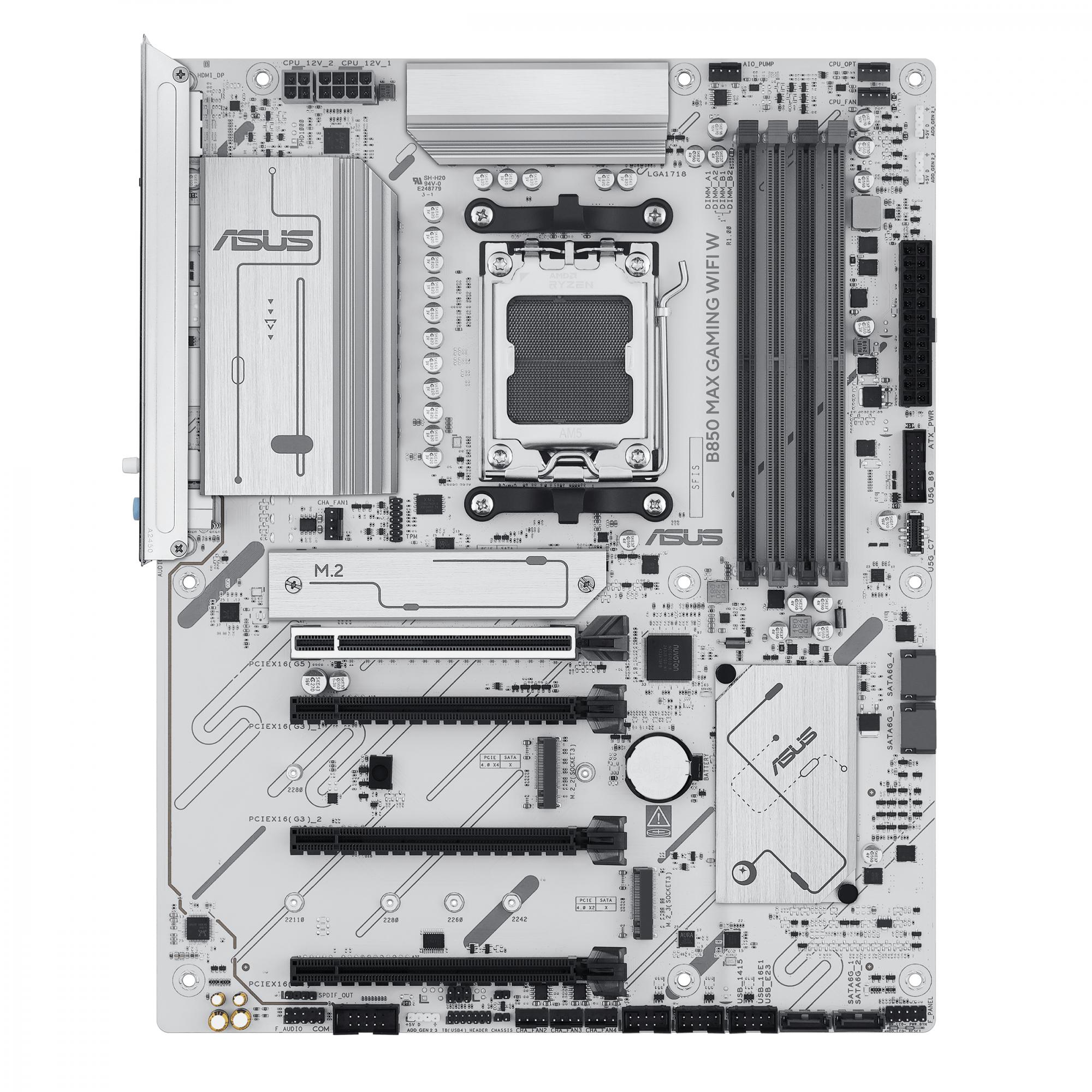 Asus B850 Max Gaming Wifi White  Atx  B850  Am5  Ddr5