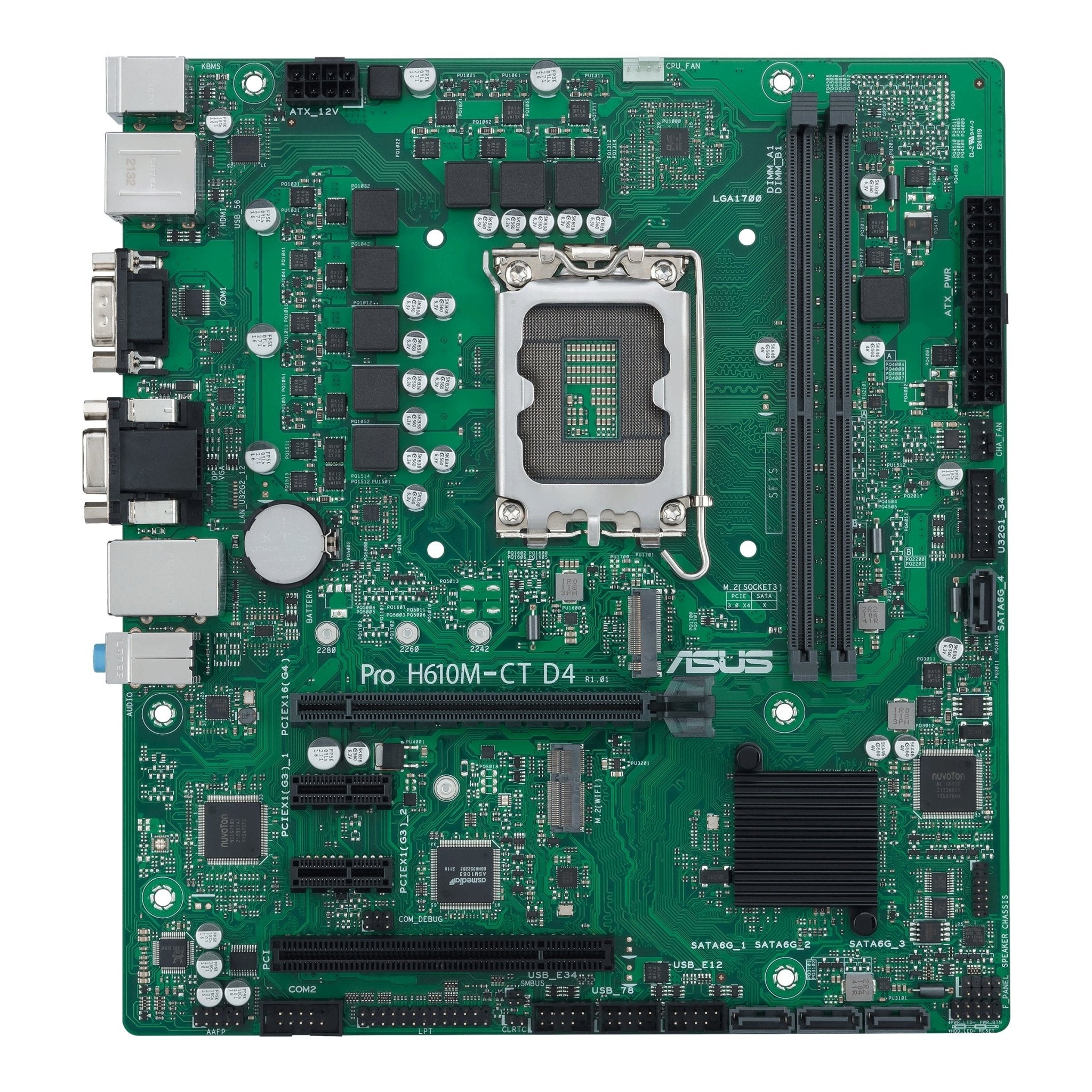 Asus Pro H610m-  D4-csm  Matx  H610  Lga 1700  Ddr4  Bundkort Geekd Dk