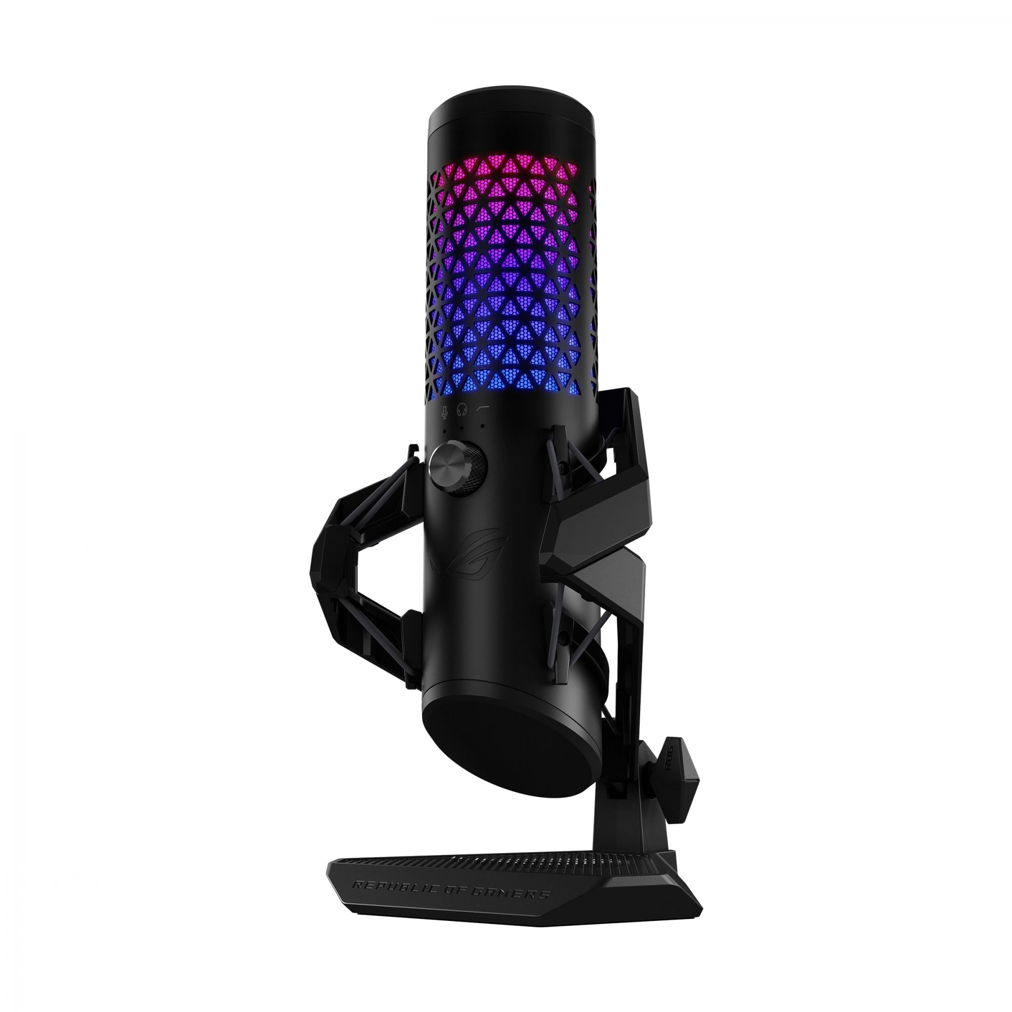 Asus Rog Carnyx Professional Cardioid Condenser Usb Gaming Microphone With Rgb Black