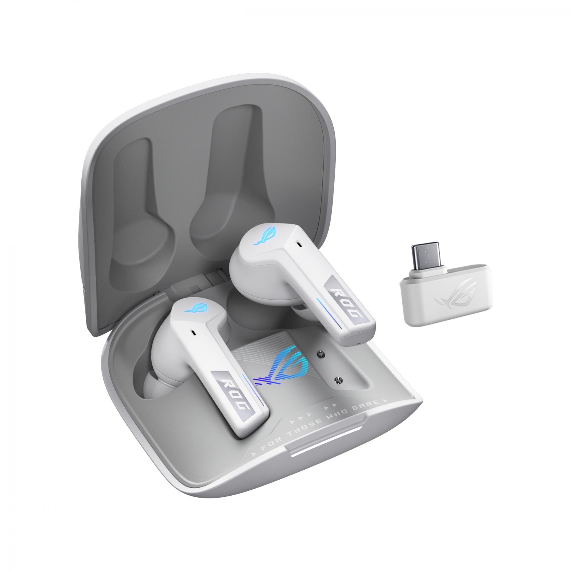 Asus Rog Cetra True Wireless Speednova Headphones      Ghz   Bluetooth     White