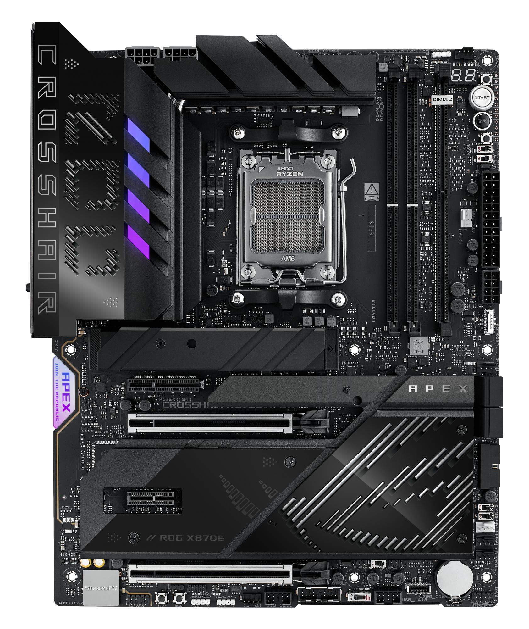 Asus Rog Crosshair X870e Apex  Atx  X870e  Am5  Ddr5