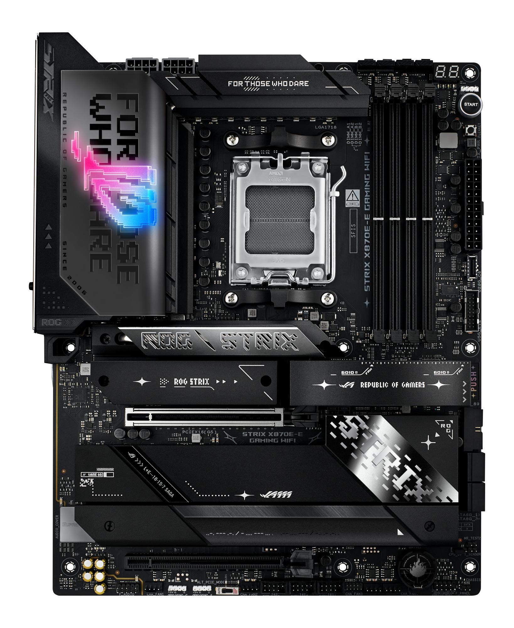 Asus Rog Strix X870e- Gaming Wifi Atx Socket Am5 Amd X870e Bundkort Geekd Dk