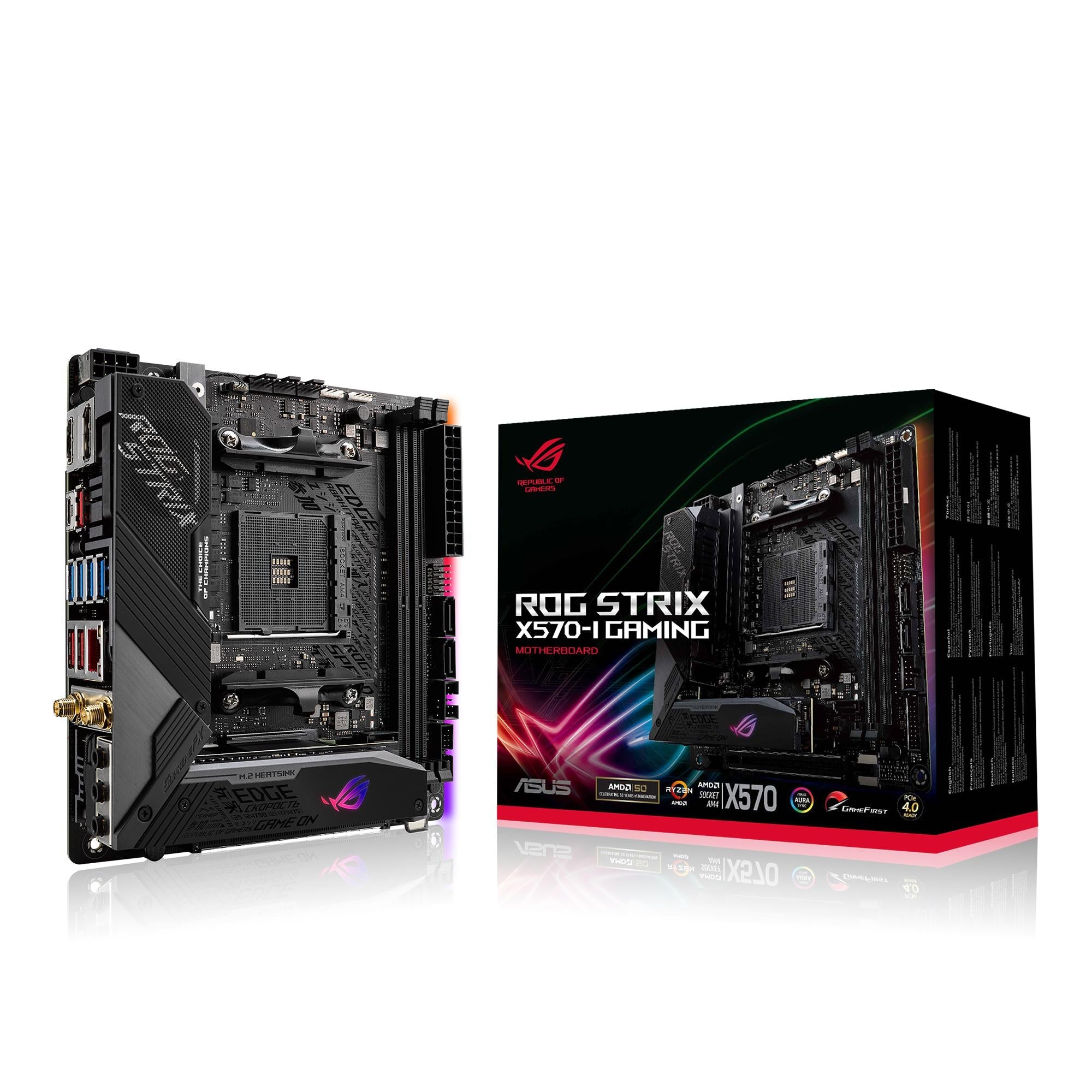 Asus Rog Strix X570-  Gaming  Mitx  X570  Am4  Bundkort Geekd Dk