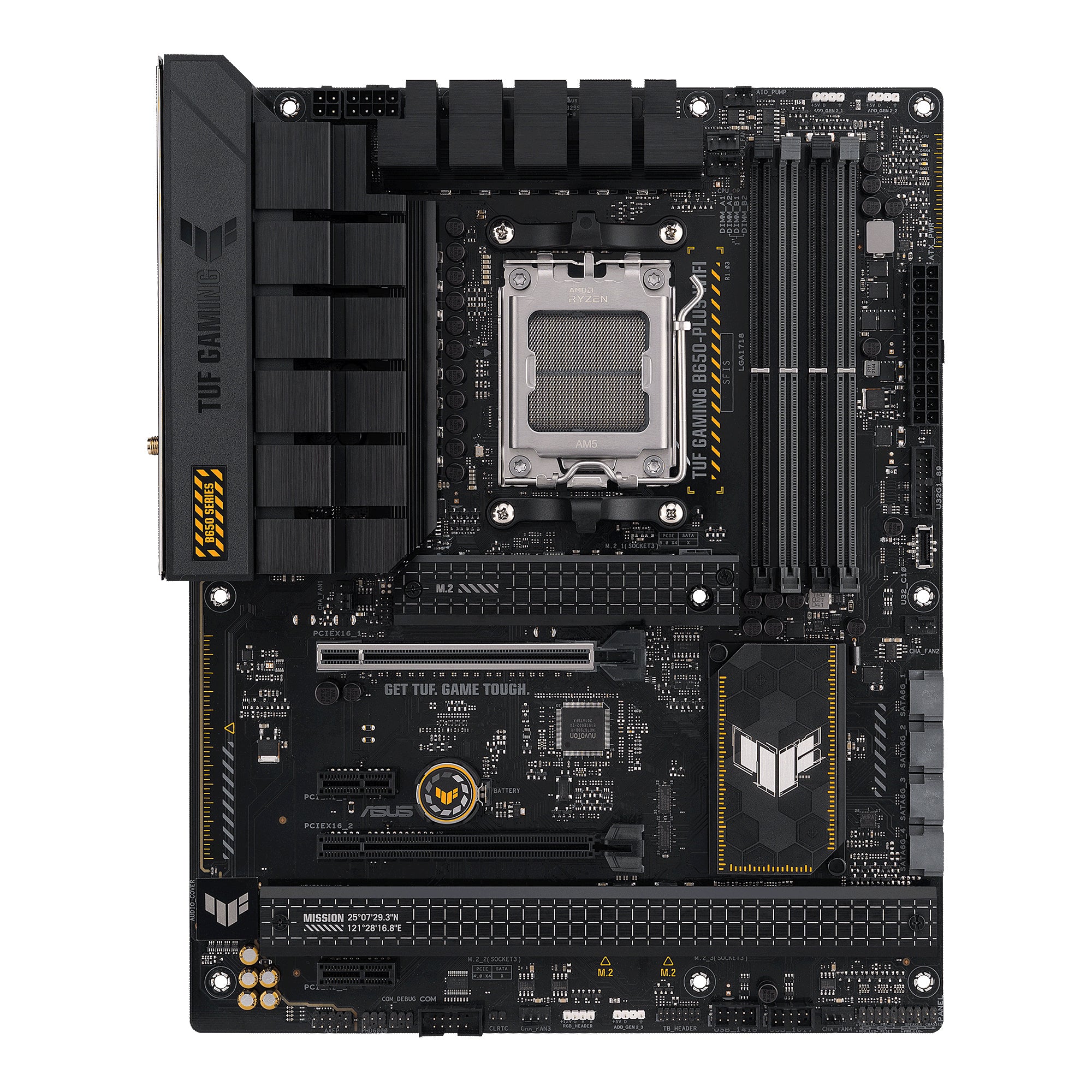 Asus Tuf Gaming B650-plus Wifi  Mainboard  Black Light Orange