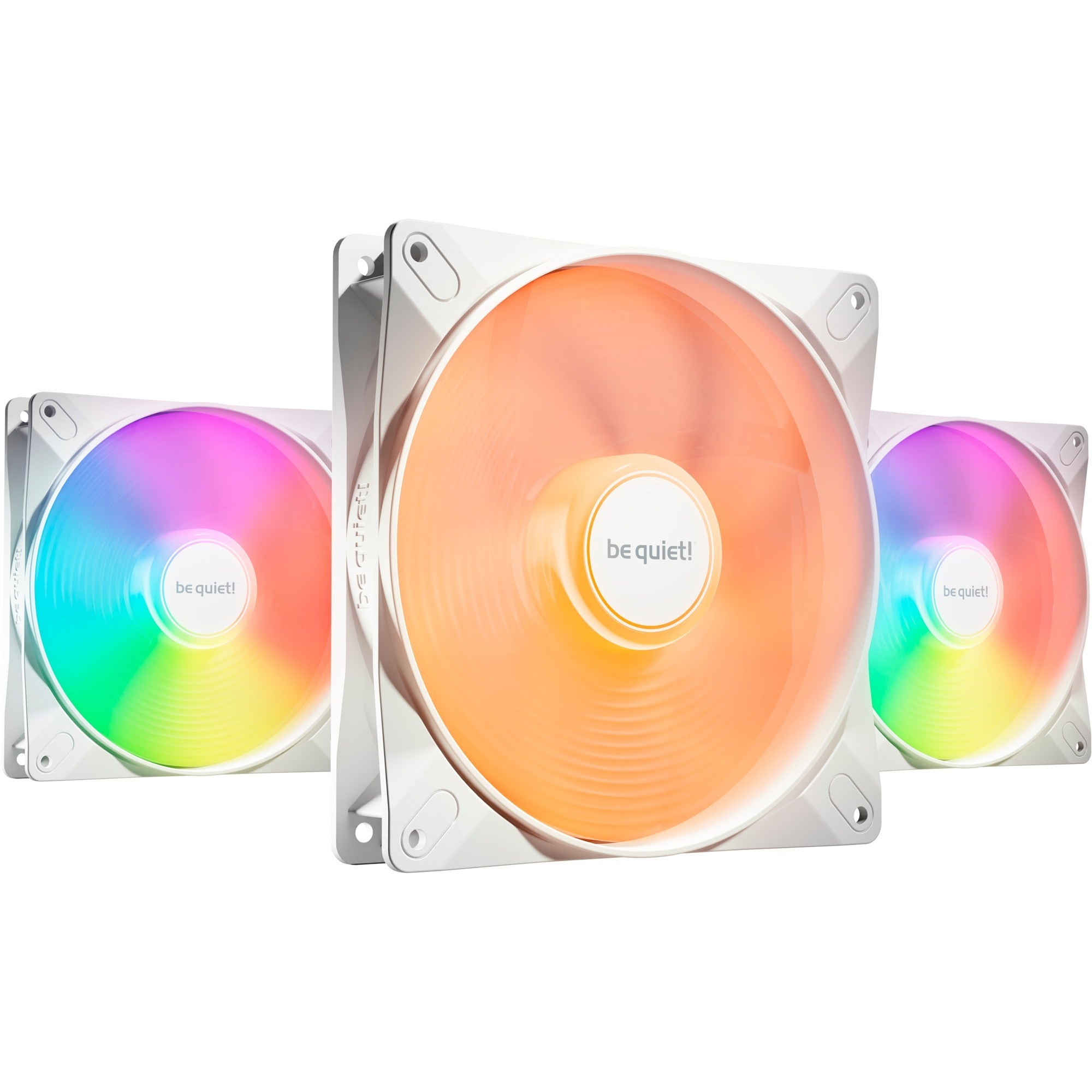 Be Quiet Light Wings Lx 140mm Pwm White Triple Pack  White  Pack Of    140 Mm