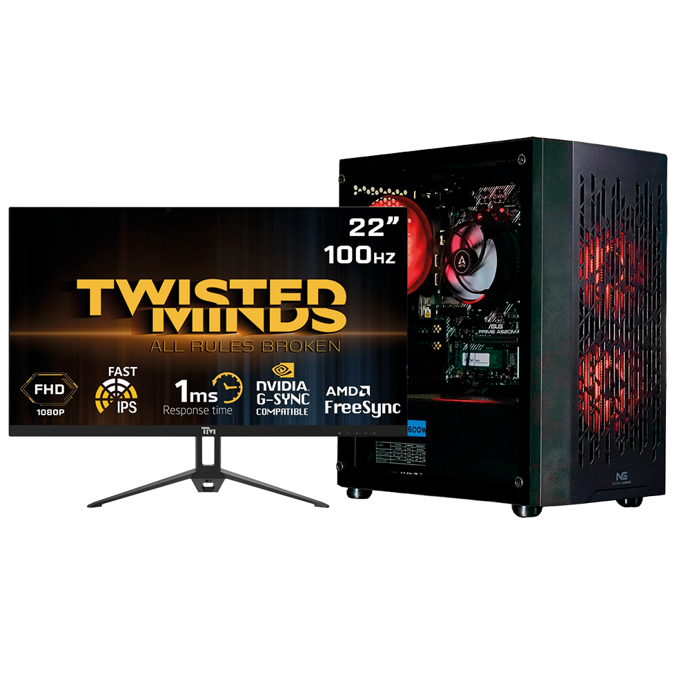 Begynder Gaming Computer     Skærm Pc Bundle Geekd Dk