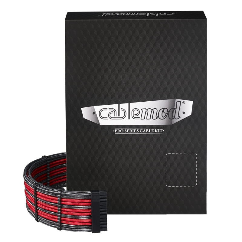 Cablemod -series Pro Modmesh Cable Kit For Corsair Axi Hxi Rm Yellow Label Carbon Red