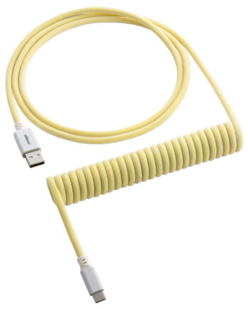 Cablemod Classic Coiled Keyboard Cable Usb-  To Usb Type    Lemon Ice 150cm