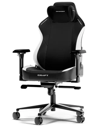 Dxracer Craft   Gamerstol Epu Læder Sort Hvid