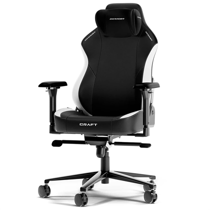 Dxracer Craft   Gamerstol Epu Læder Sort Hvid