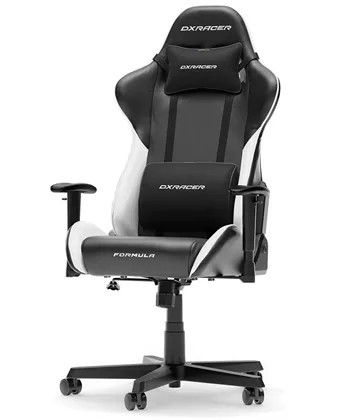 Dxracer Formula   Gamerstol Pvc Læder Sort Hvid