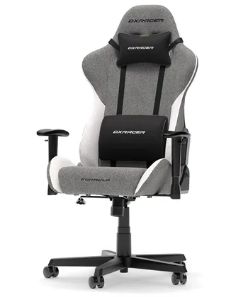 Dxracer Formula   Gamerstol Tekstil Grå Hvid