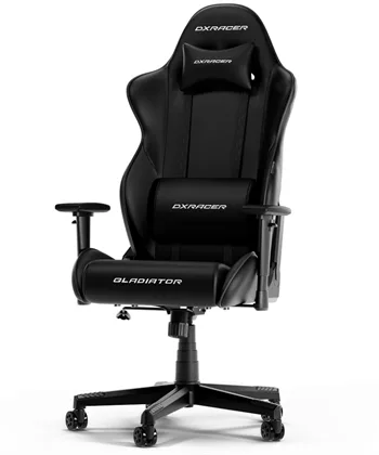 Dxracer Gladiator   Gamerstol Pvc Læder Sort
