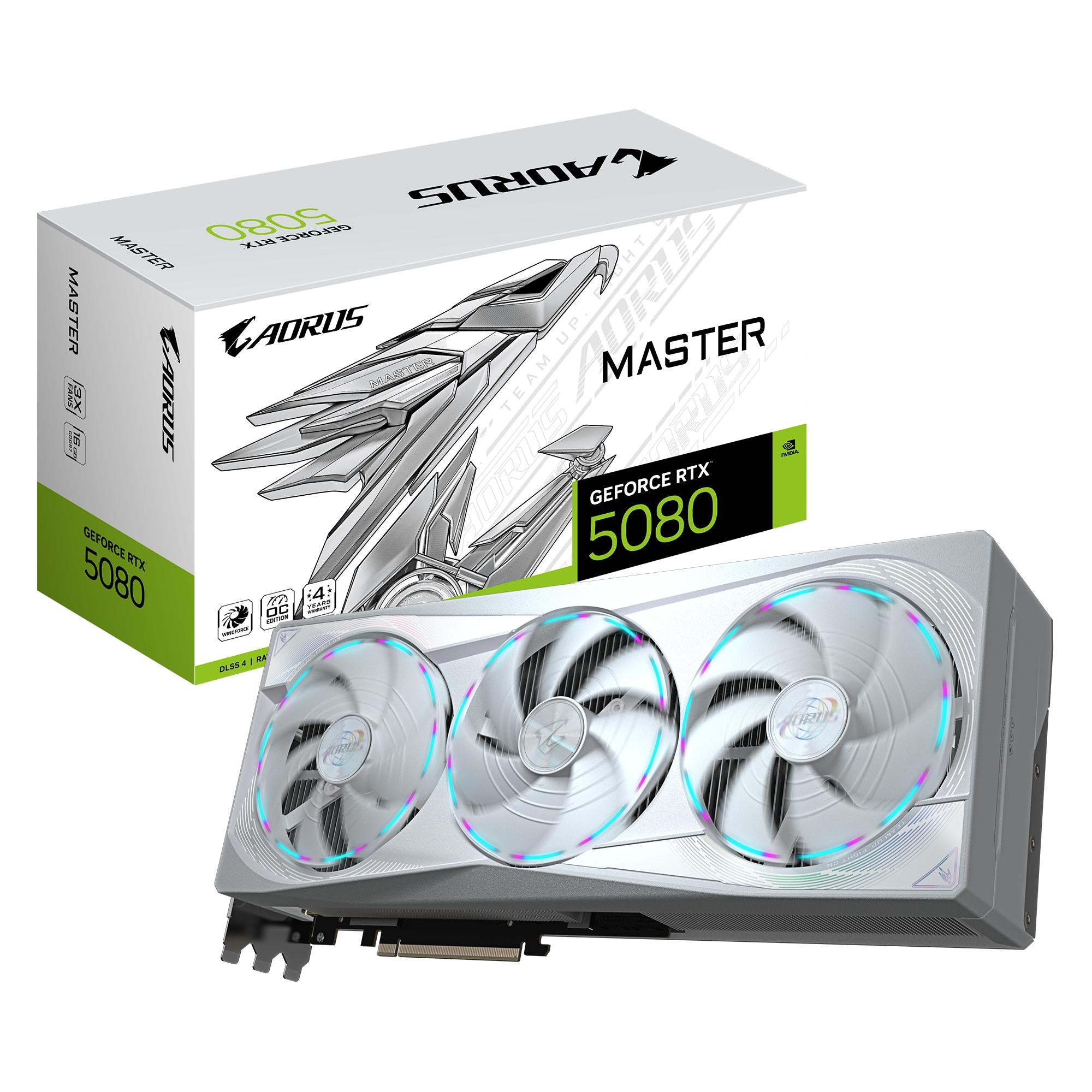 Gigabyte Geforce Rtx5080 Aorus Master Ice 16gb Grafikkort Geekd Dk