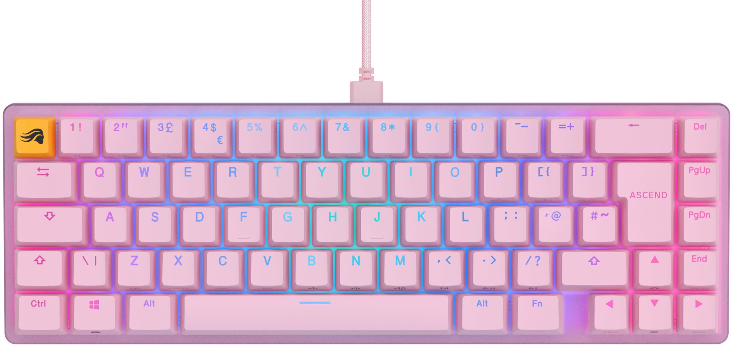 Glorious Gmmk   Compact 65  Fox Switch  Pink