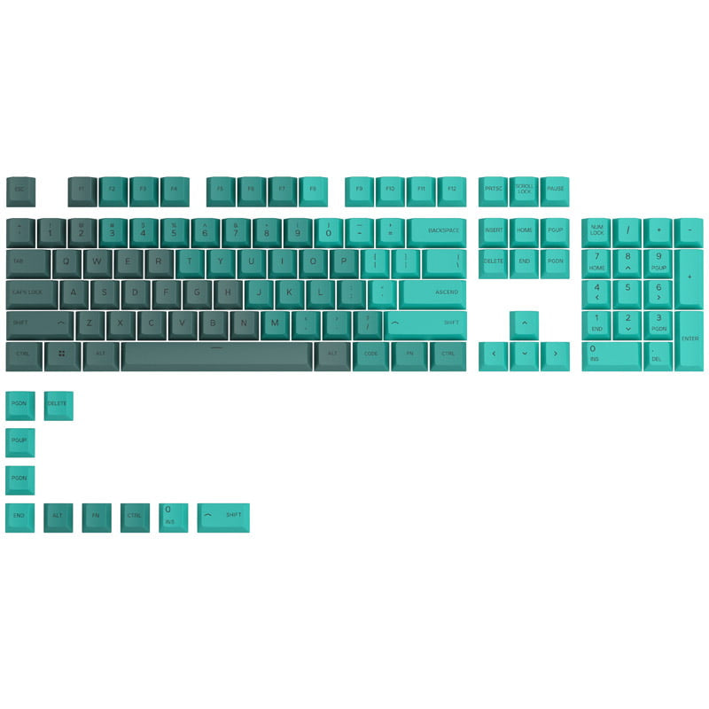 Glorious Gpbt Keycaps 114 Pbt Caps Ansi Us Layout Rain Forest Geekd Dk