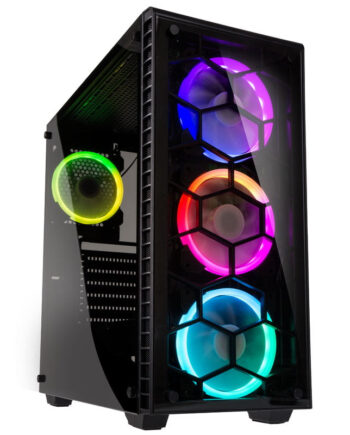 Kolink Observatory Rgb Midi-tower  Tempered Glass Black Window