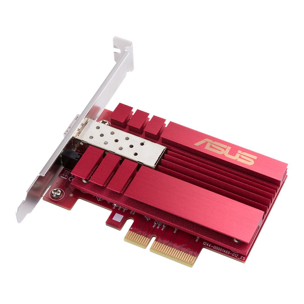 Lan Asus Xg-c100f 10g Pcie Network Adapter Sfp  Port For Optical Fiber Transmission And Dac Cable