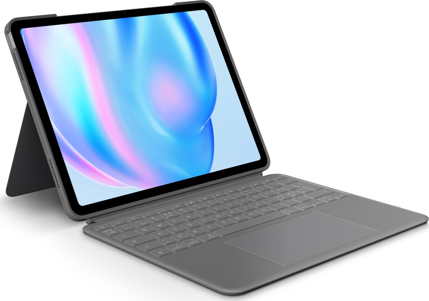 Logitech Combo Touch For Ipad Air 13-inch  M2  Oxford Grey Pan Nordic Cover Geekd Dk
