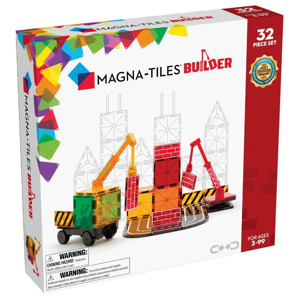 Magna-tiles Builder   Magnetisk Byggesæt Geekd Dk