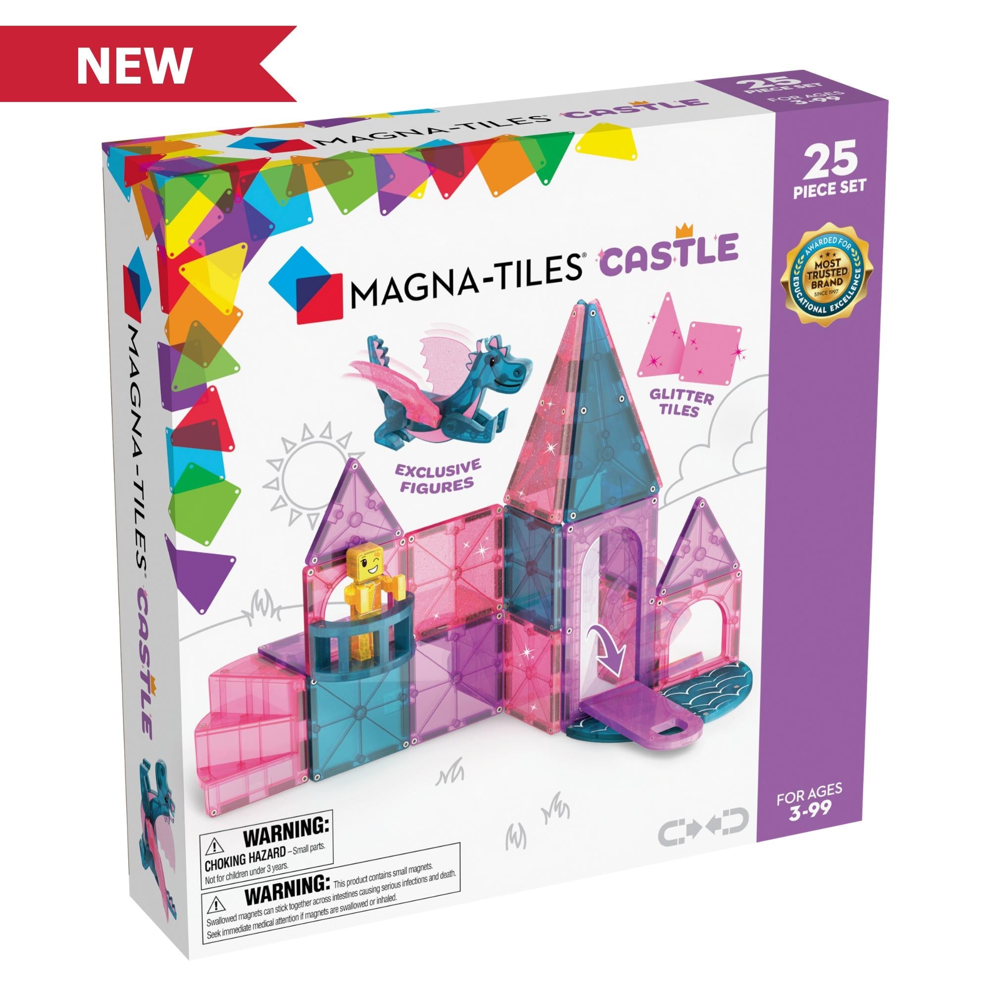 Magna-tiles Castle   Magnetisk Byggesæt Geekd Dk
