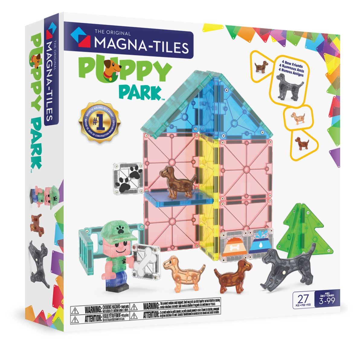 Magna-tiles Doggy Daycare   Magnetisk Byggesæt Geekd Dk