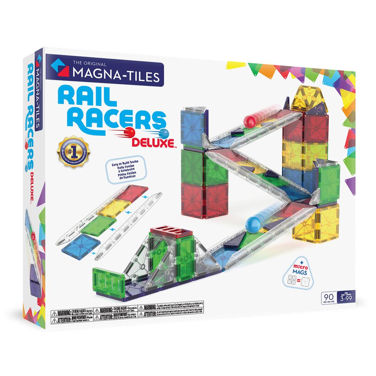 Magna-tiles Rail Racers Deluxe   Magnetisk Byggesæt Geekd Dk