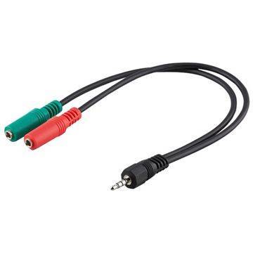Minijack 2x3 5mm Til       5mm Adapterkabel