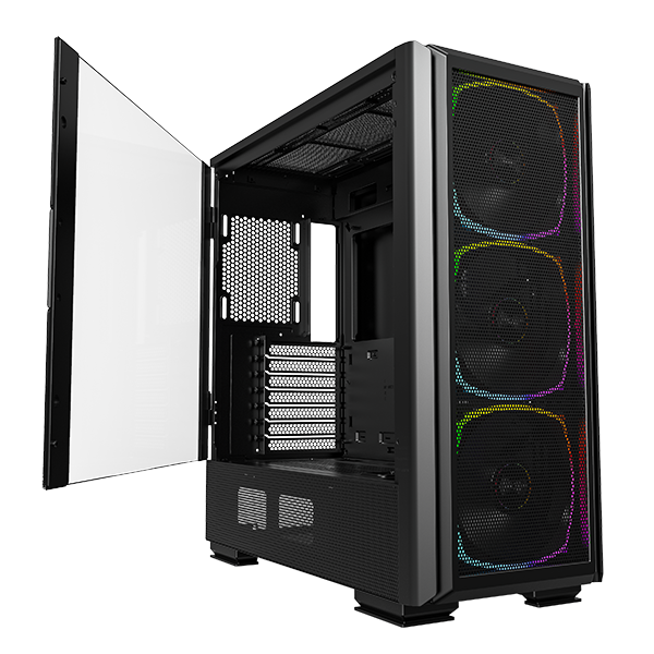 Montech Sky Two Gx Black Midi-tower   -atx  3x Argb Pwm Fans
