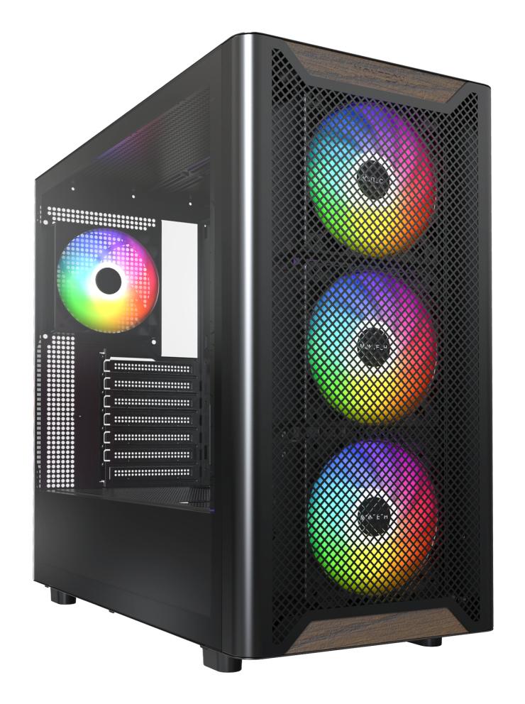 Montech Xr Wood Tower Atx Sort Kabinet Geekd Dk