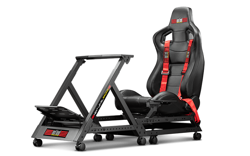 Next Level Racing Gttrack Racingseat Sort Rød