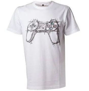 Playstation Controller White  -shirt