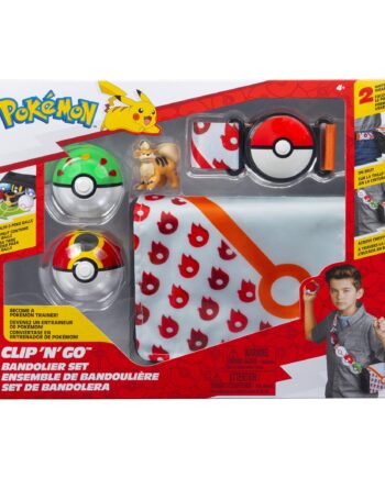 Pokémon Clip   Go Sæt   Growlithe Med Poké Ball Legetøj Geekd Dk