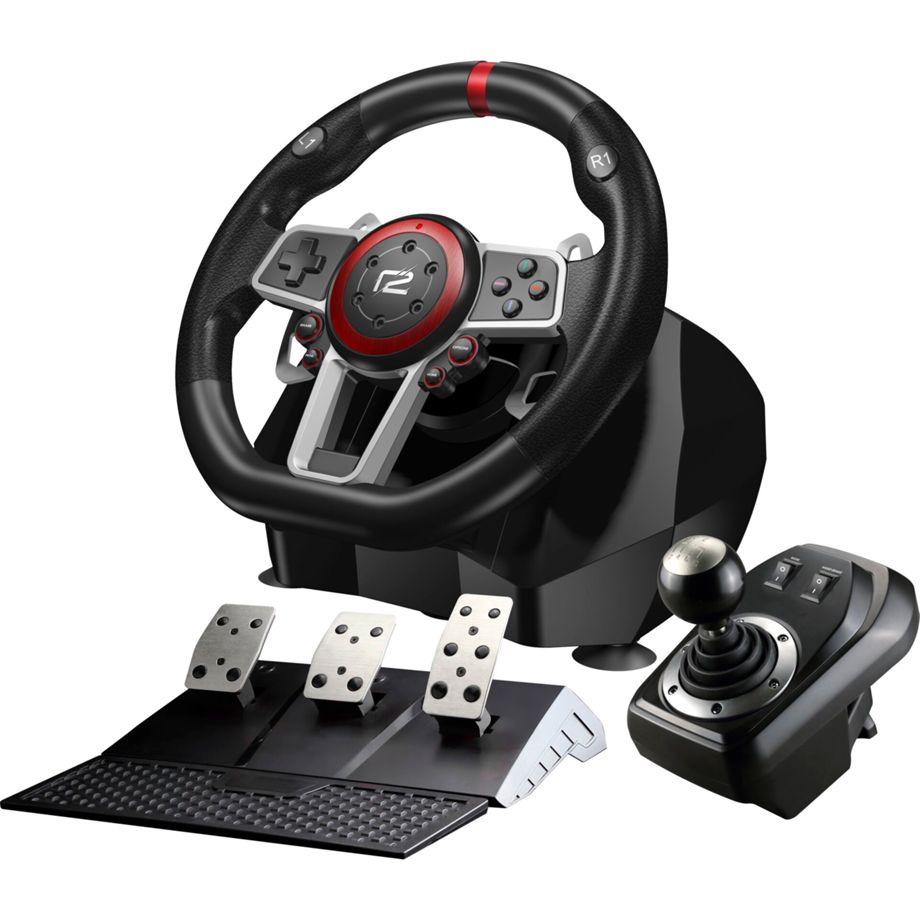 Ready2gaming Multi System Racing Wheel Pro Switch Ps4 Ps3 Pc Rat Pedal Geekd Dk