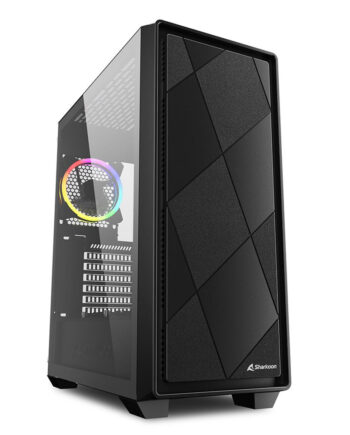 Sharkoon Vs8 Rgb   Tower Case  Black  Tempered Glass
