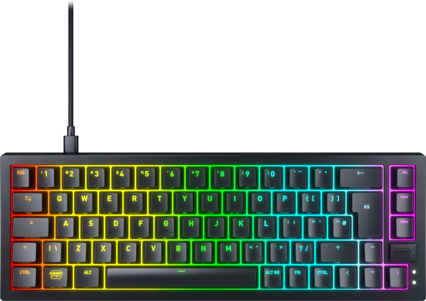 Xtrfy K5v2 Rgb Compact Mekanisk Tastatur 65 Sort Nordic Geekd Dk