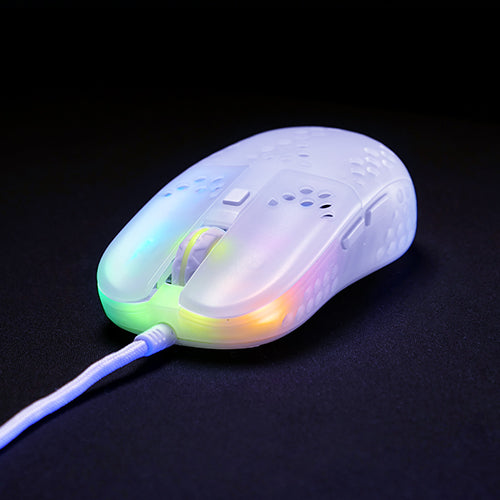 Xtrfy Mz1 Rgb Rail Gaming Mus  Hvidtransparent Geekd Dk